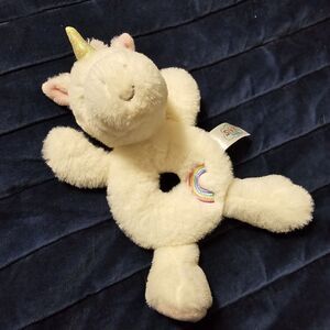 Spark Unicorn Rattle Plush Hand Held Soft Small Round Baby Toy See Pictures